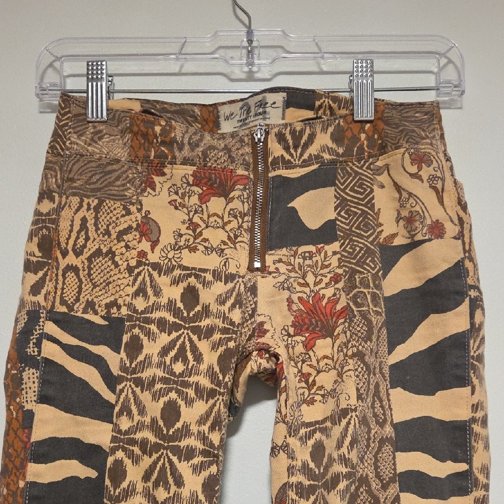 We The Free Multicolor Patchwork Flare Jeans - image 2